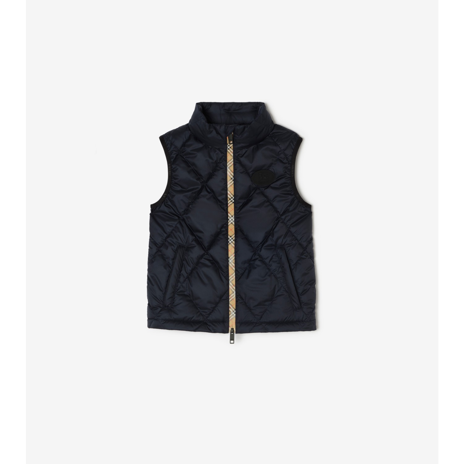 Checker-tape Quilted Nylon Gilet