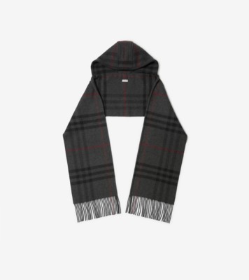 Burberry charcoal store check scarf