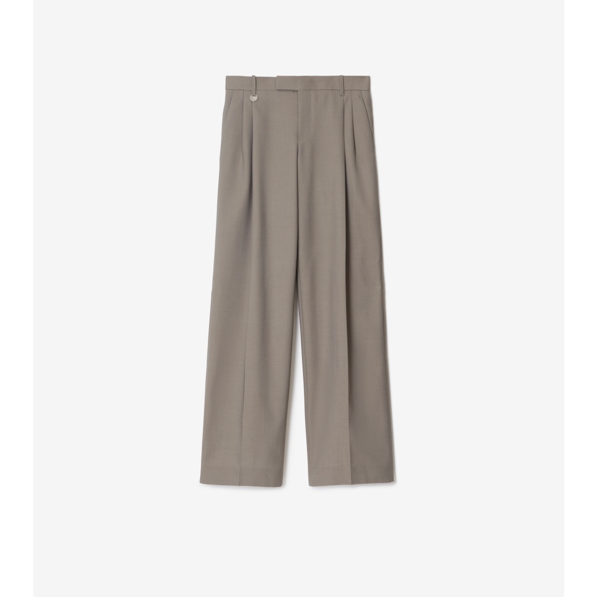 Burberry Wool Tailored Trousers In Wax