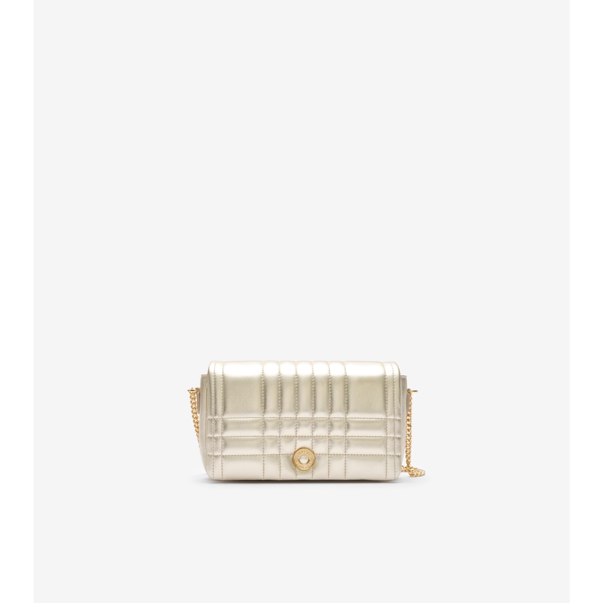  Metallic Small Quilted Leather Crossbody Bag