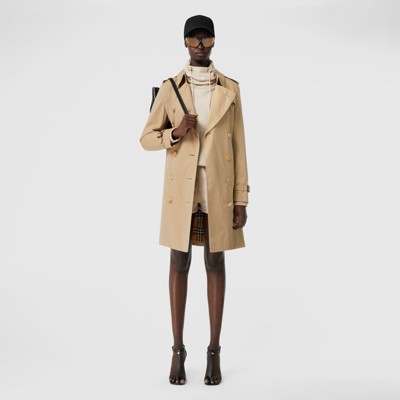 The Mid-length Kensington Heritage Trench Coat in Honey - Women