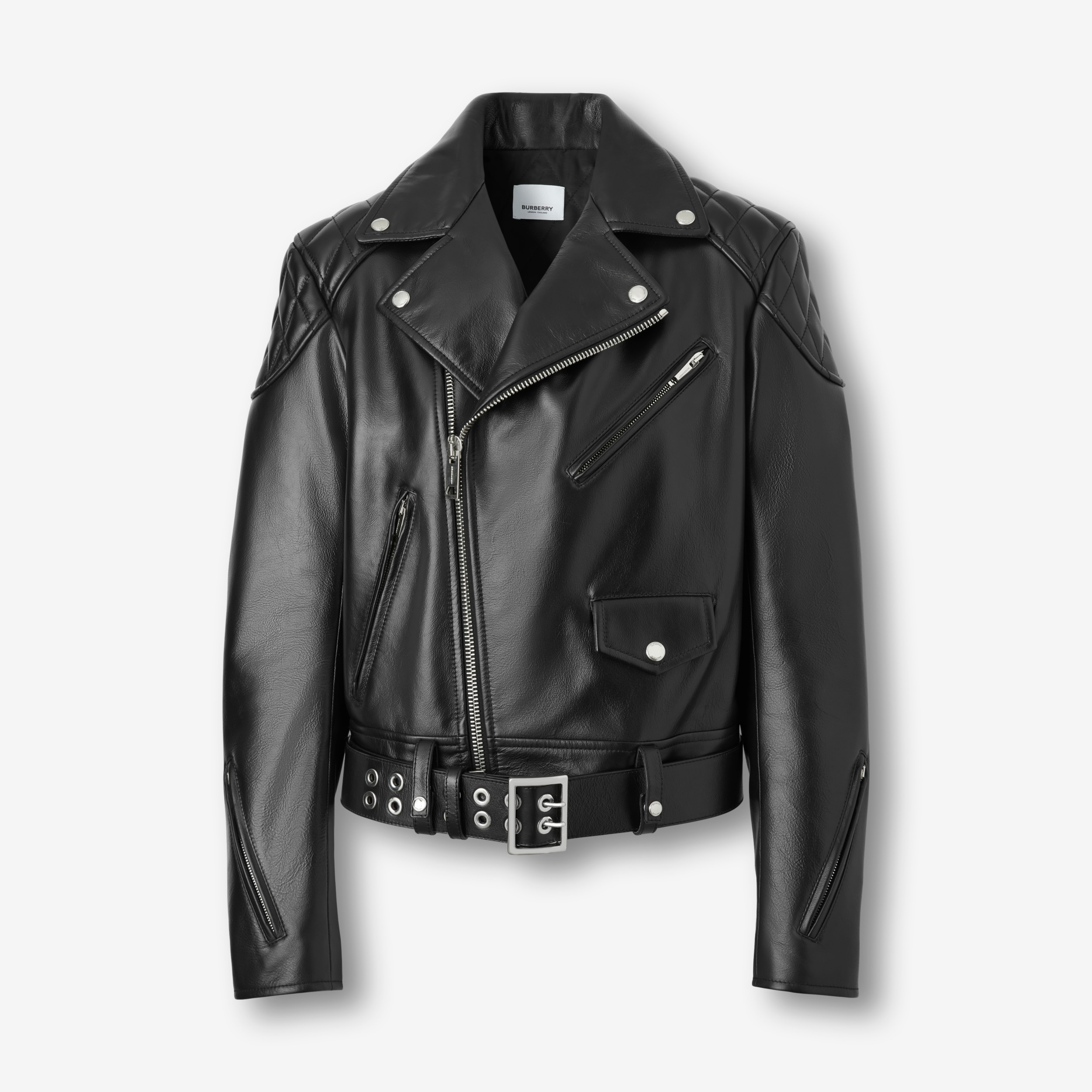 Top 34+ imagen burberry leather jacket