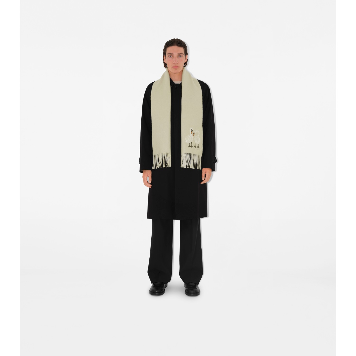 Écharpe Harrison's - 70% Cachemire 30% Laine, Dimensions 29x130 Cm, Couleur Bleu/vert, Occasion