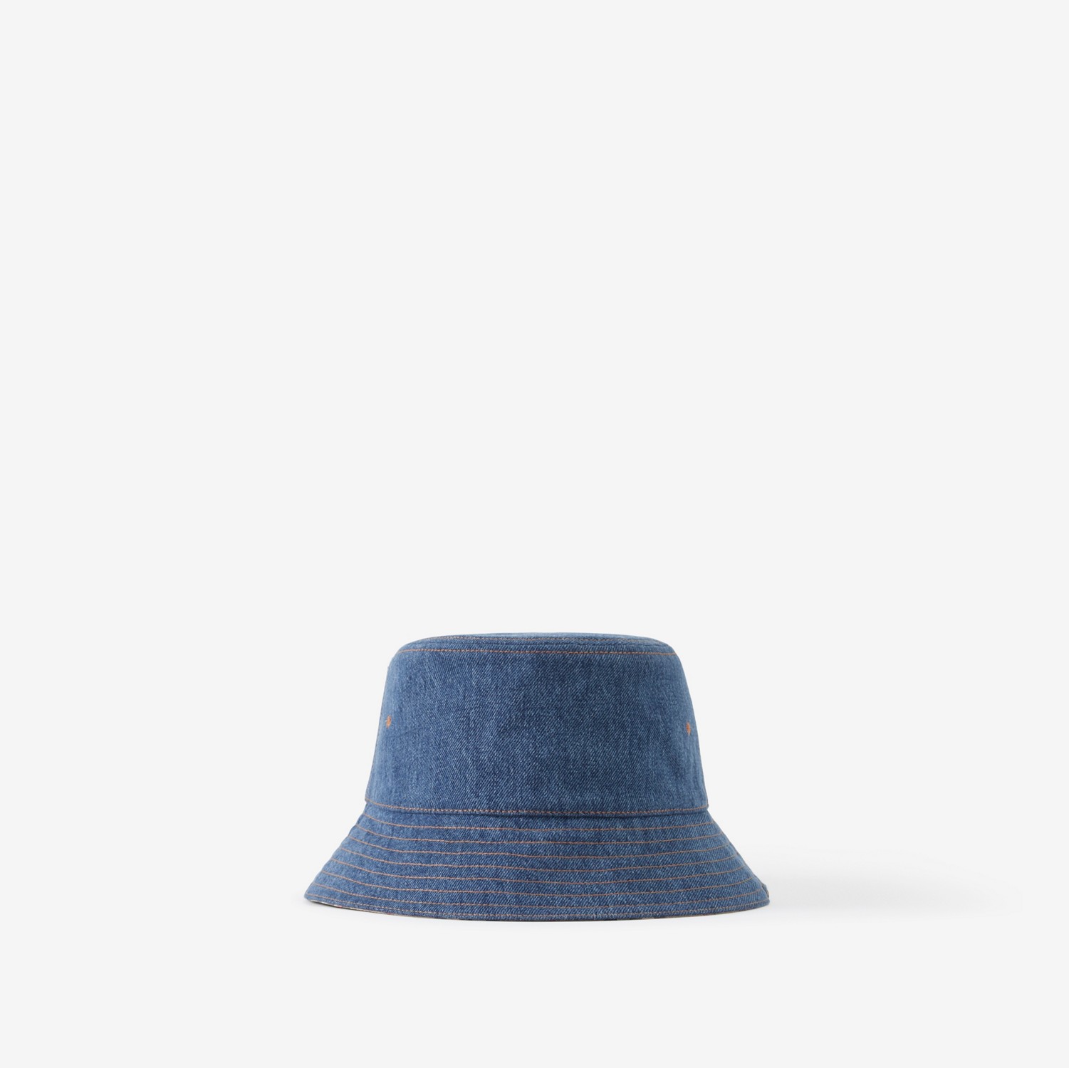 Denim Bucket Hat in Washed Indigo | Burberry® Official