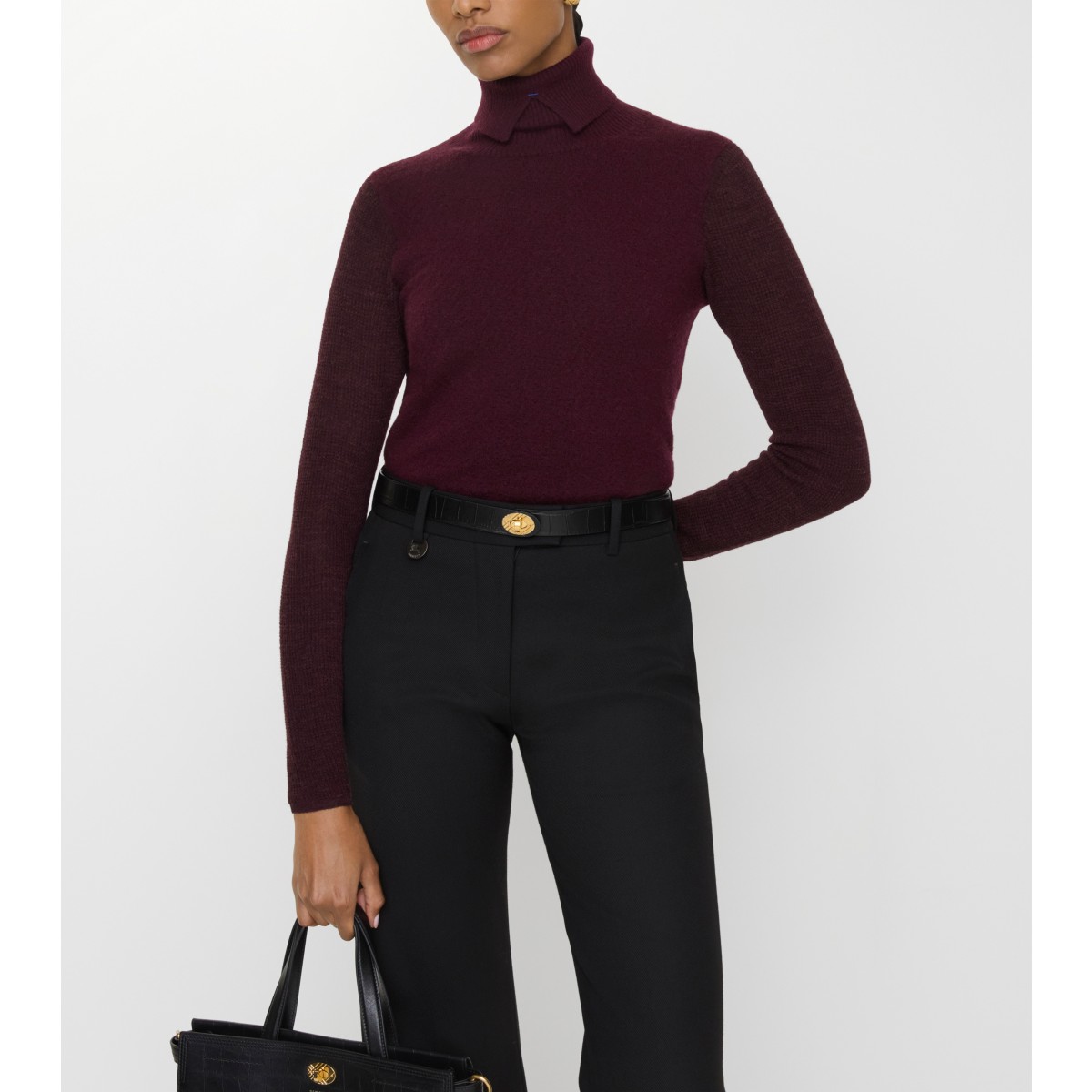  Check Crocodile-effect Leather Cotswolds Belt