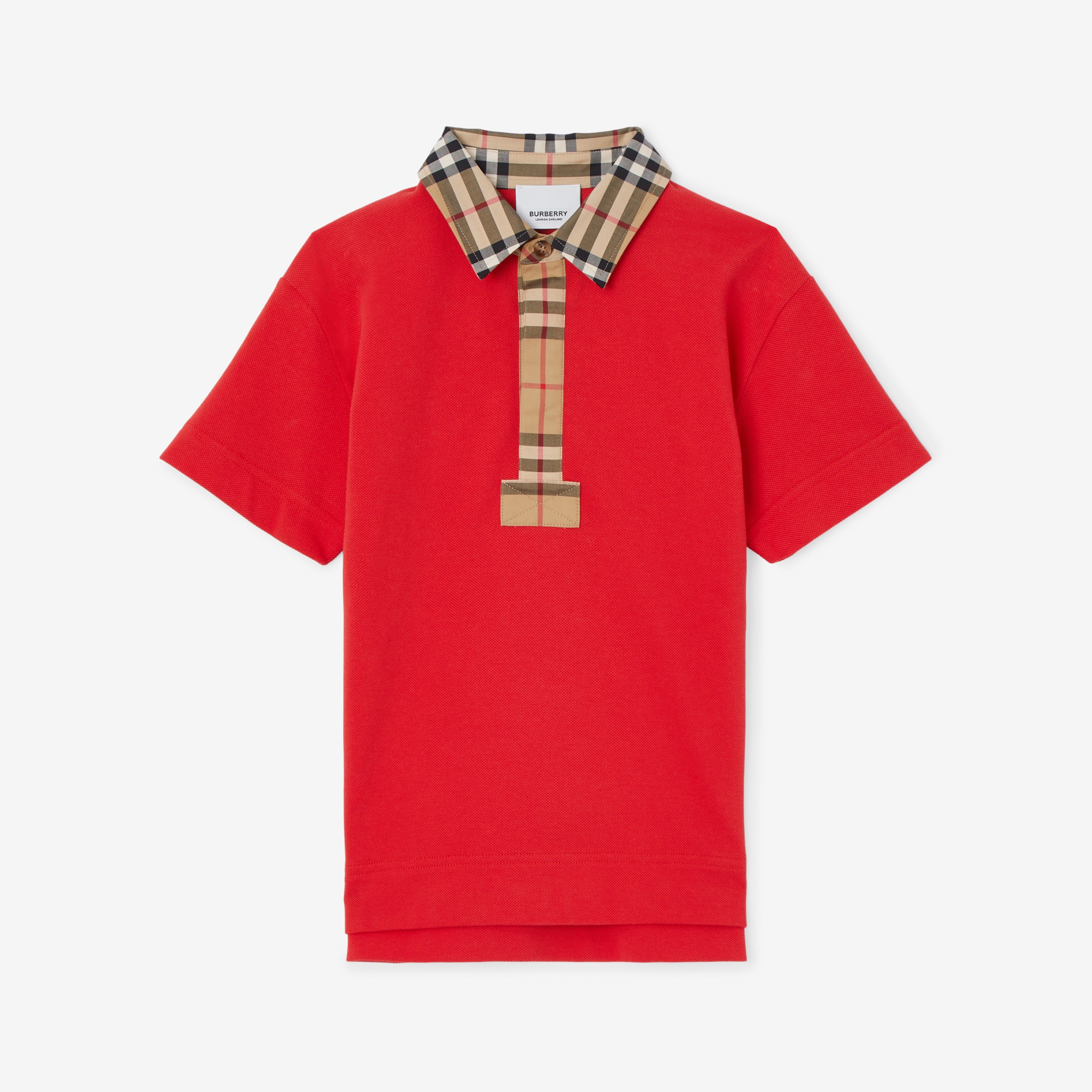 Arriba 85+ imagen red burberry polo shirt