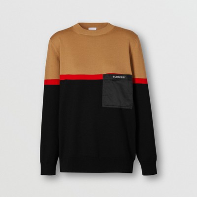 burberry color block sweater