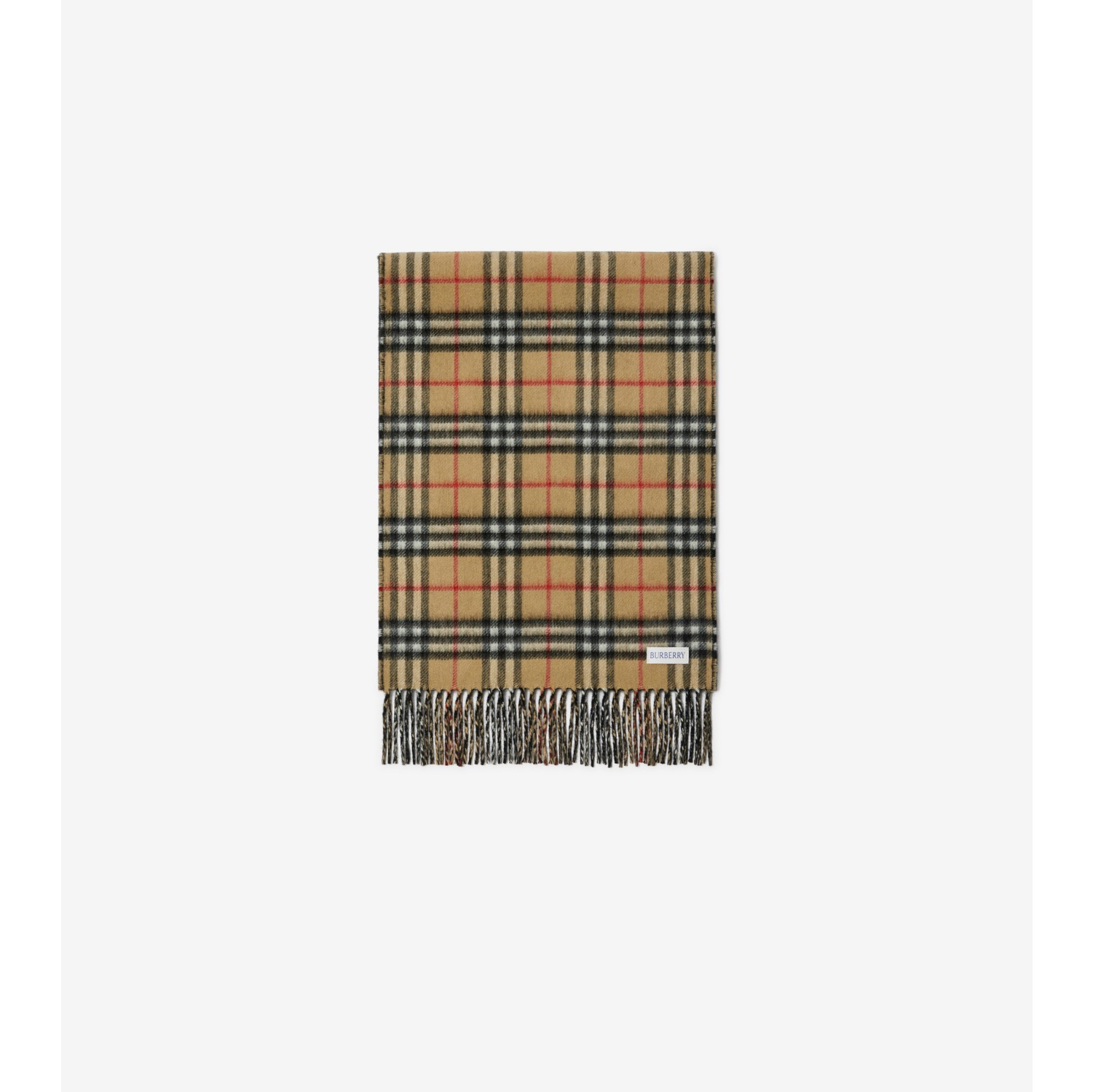 Reversible Check Cashmere Scarf