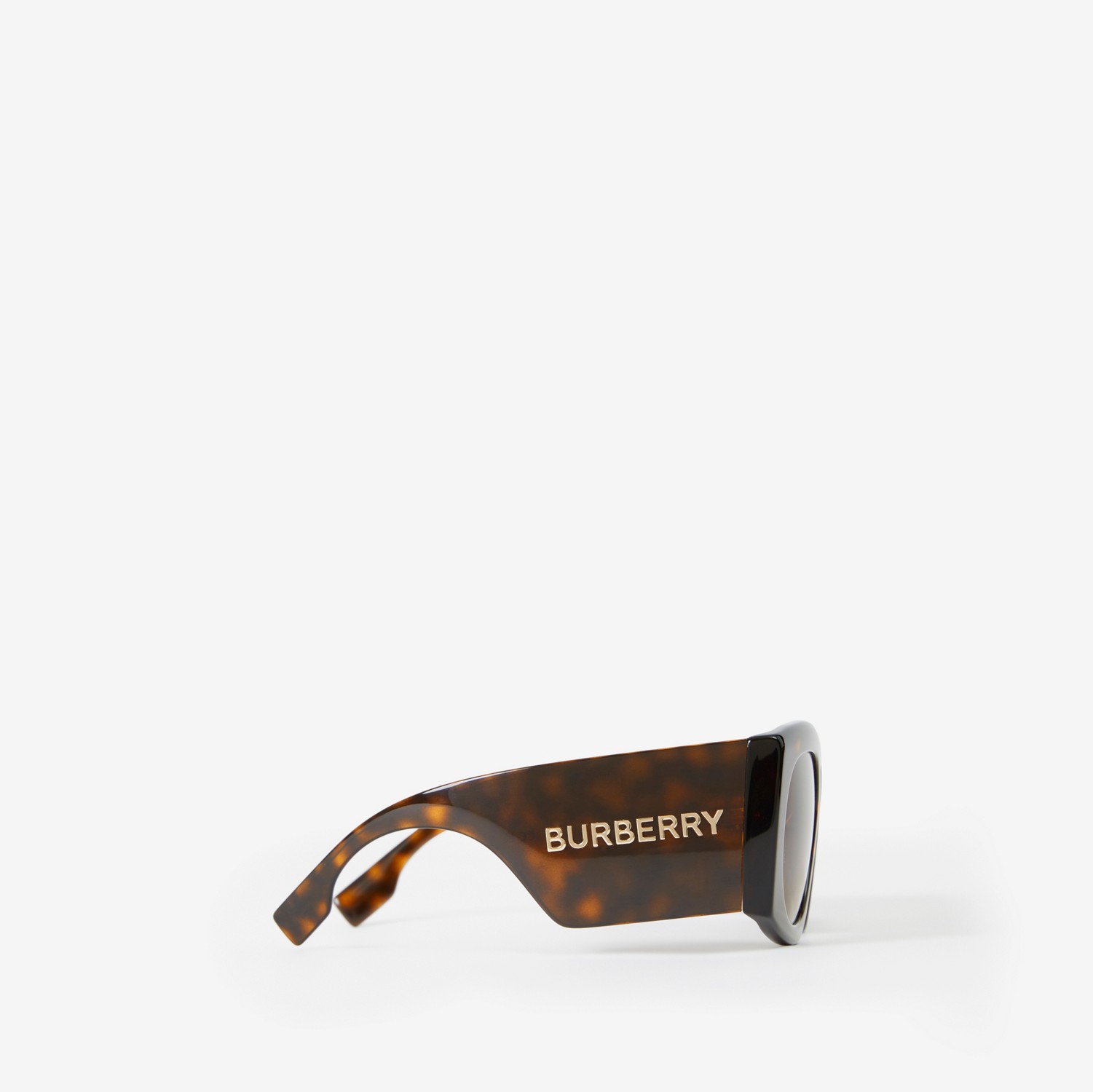 Oversized Geometric Frame Sunglasses in Tortoiseshell - Women | Burberry® Official