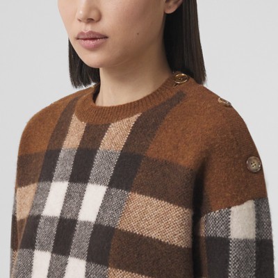 burberry check sweater