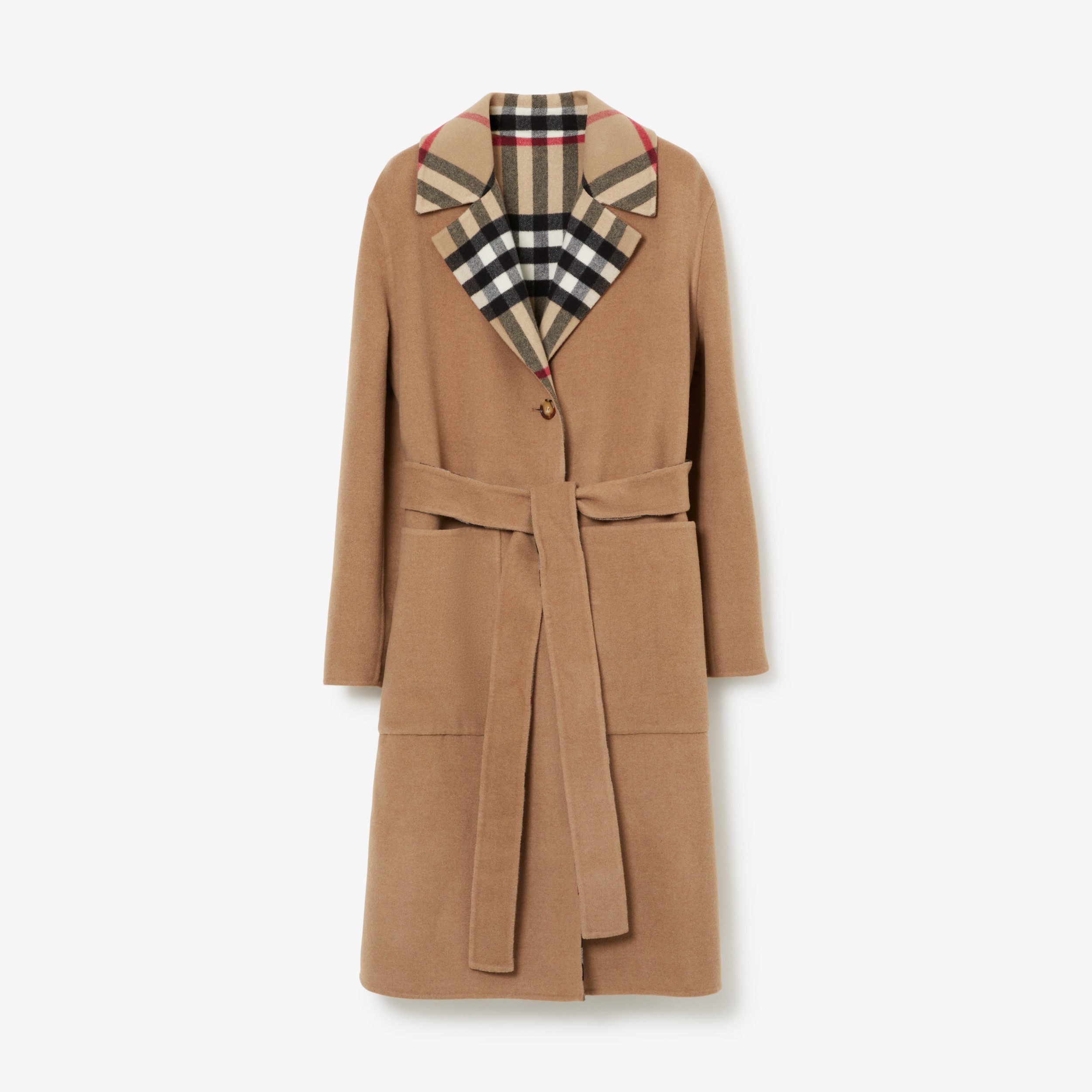 Reversible Wool Coat in Archive Beige - Burberry®