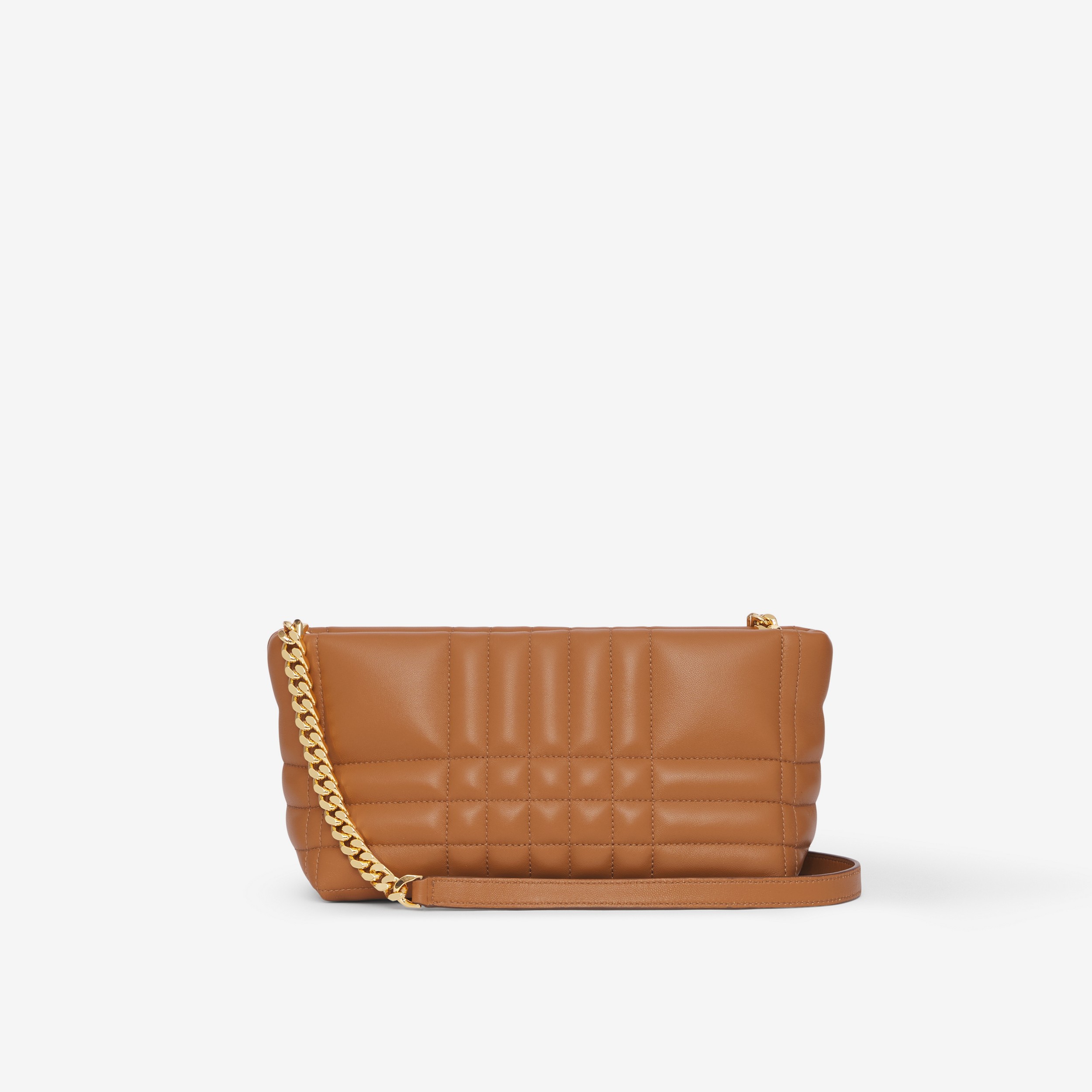 Quilted Leather Small Soft Lola Bag in Maple Brown - Women | Burberry® Official - 3