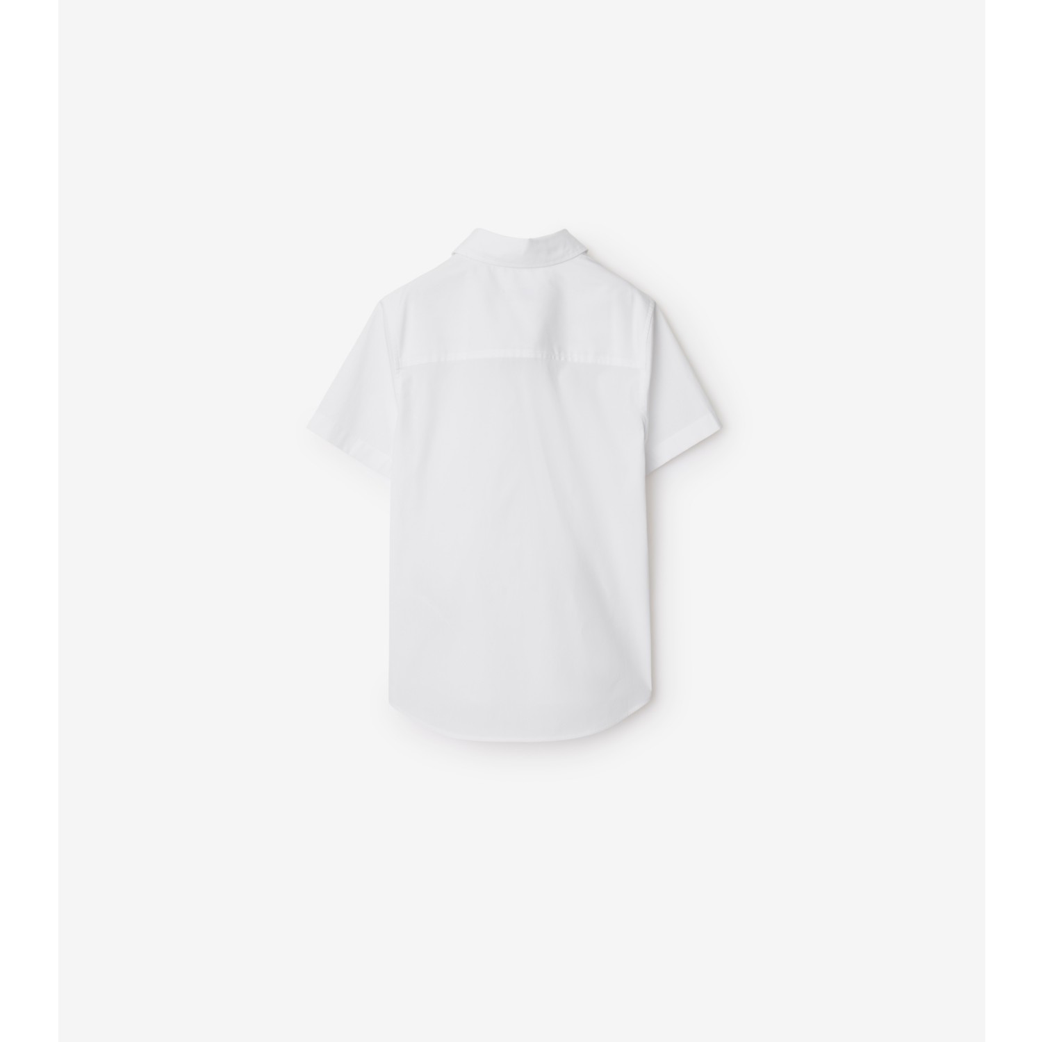 Stretch Cotton Shirt in White | Burberry® Official