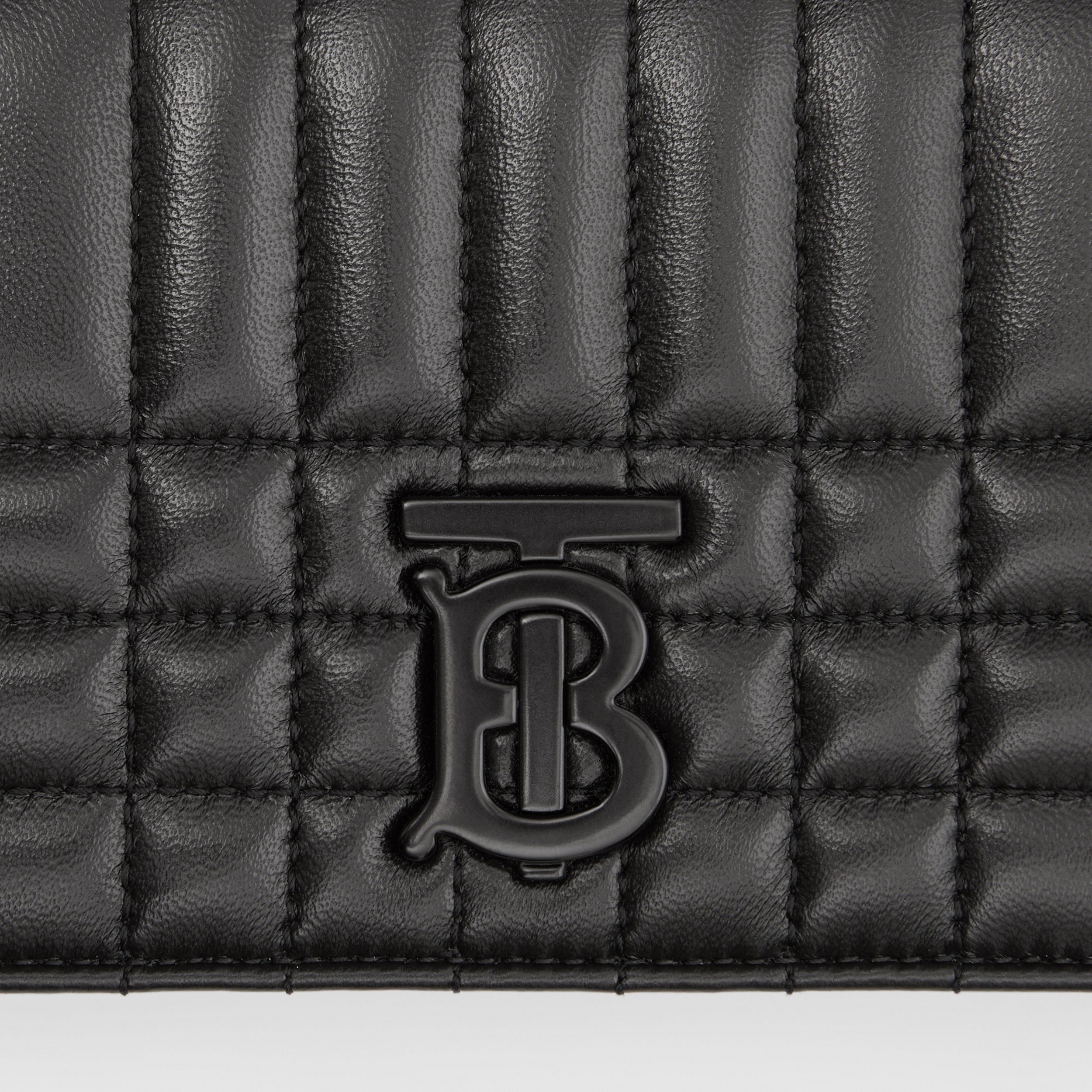 Quilted Leather Lola Wallet with Detachable Strap in Black/black - Women | Burberry® Official - 4
