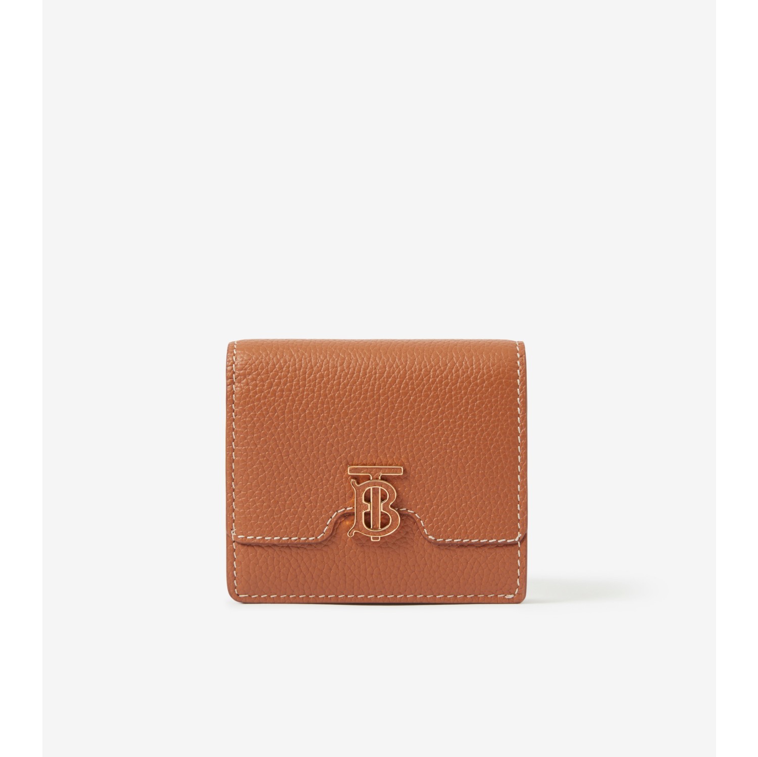 Burberry Grainy Leather TB Compact Wallet