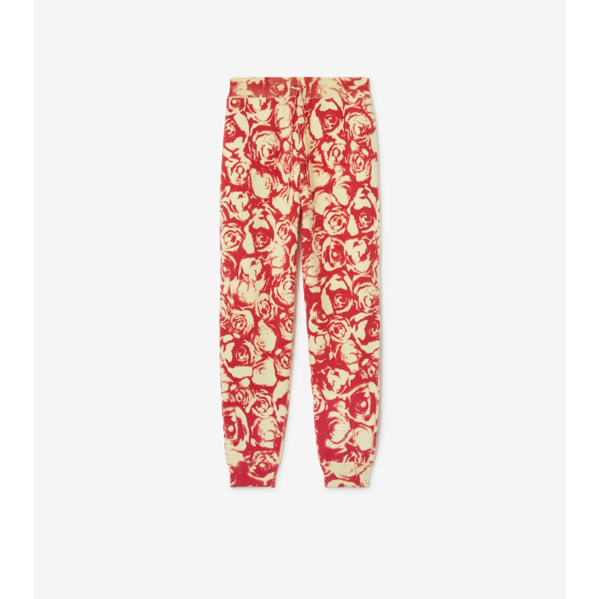 Burberry Rose Wool Jogging Trousers In Pillar