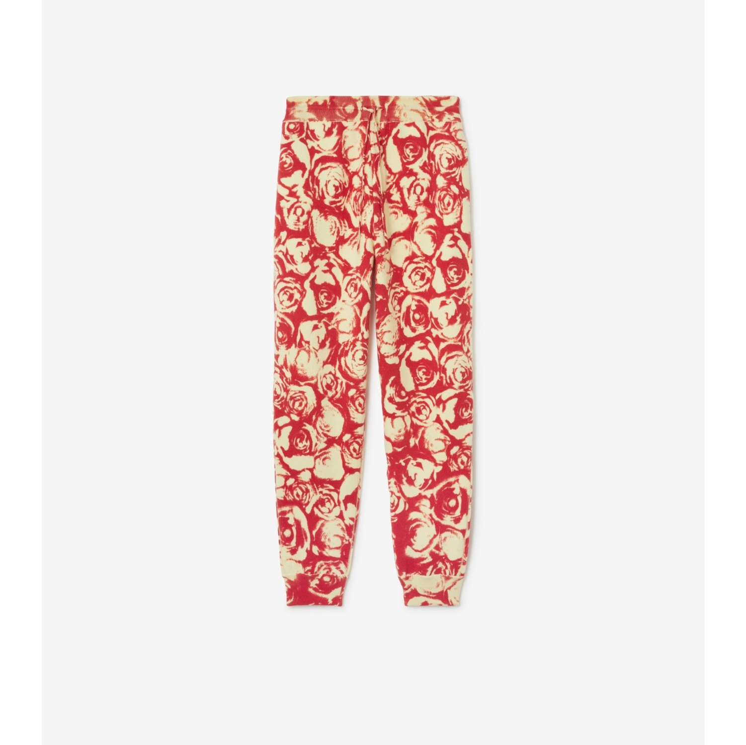 Pantalon de jogging en laine motif roses Pillar Femme Site officiel Burberry