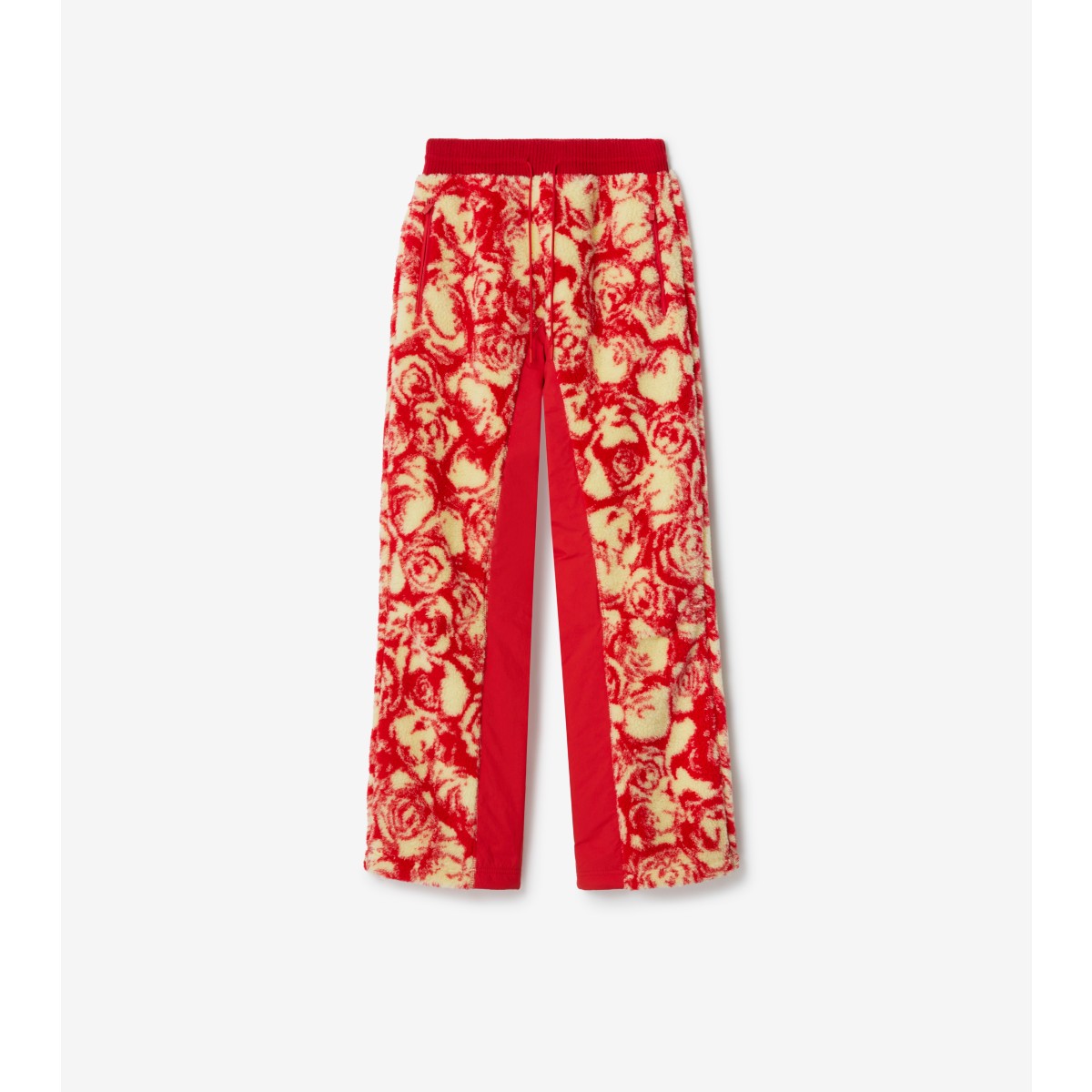 Burberry Rose Fleece Track Pants In Pillar/sherbet