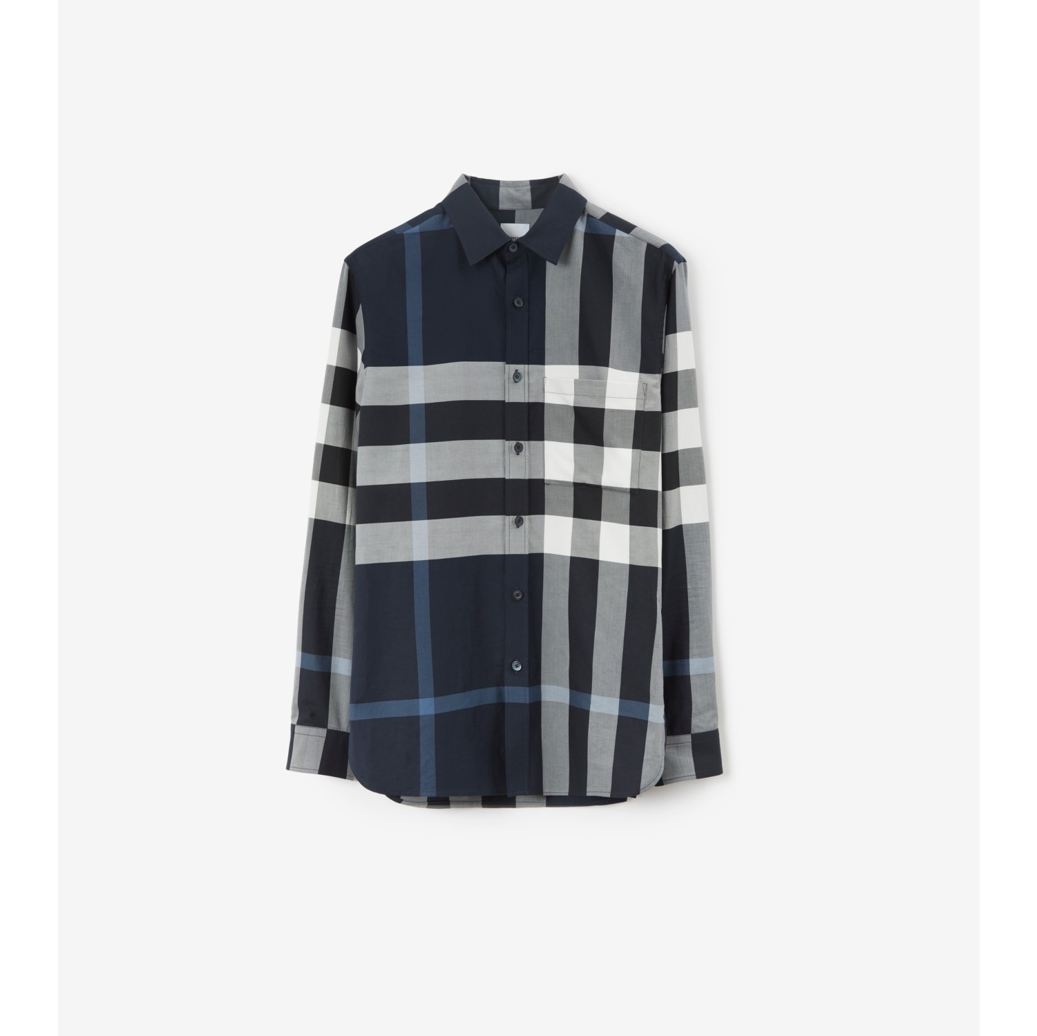 burberry blue check shirt