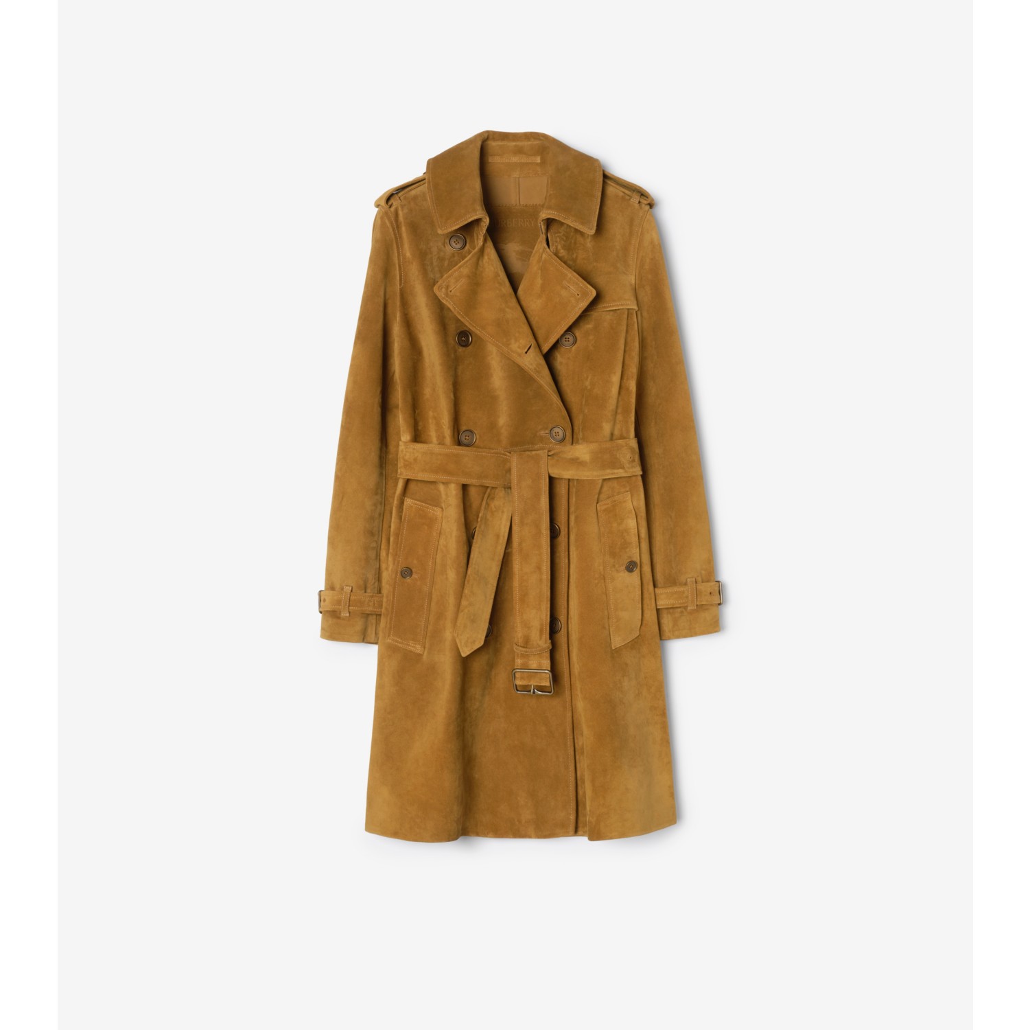 Mid-length Suede Kensington Trench Coat