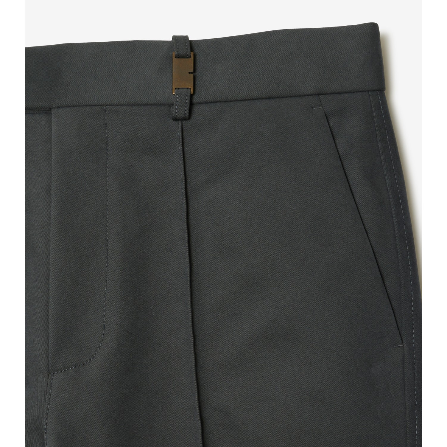 Cotton Nylon Tailored Trousers