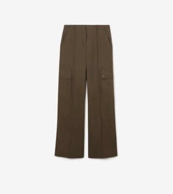 Burberry ギャバジン カーゴトラウザー (ジュニパーグリーン) - ウィメンズ | Burberry®公式サイト