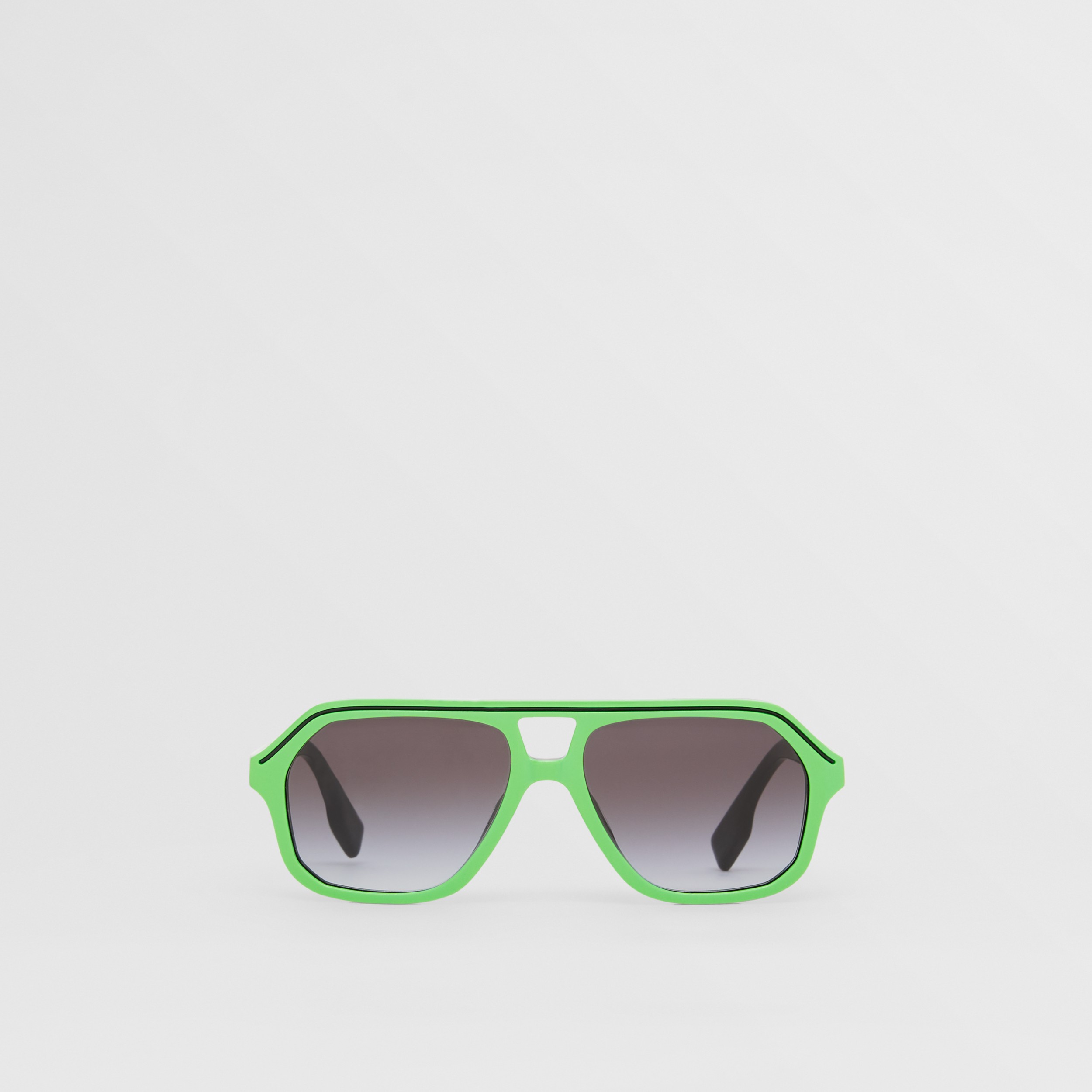 Navigator Sunglasses in Green - Children | Burberry United States
