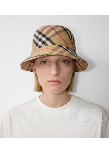 Check EKD Cotton Blend Bucket Hat