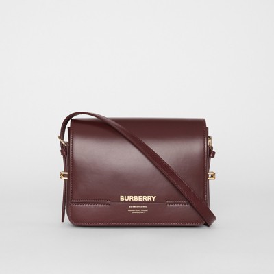 Small Leather Grace Bag in Oxblood 