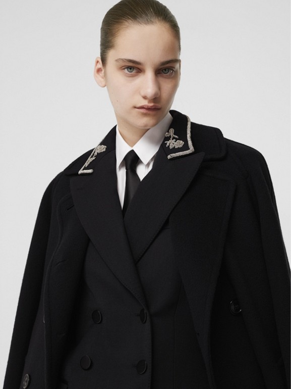 Double-faced Cashmere Tailored Coat in Black - Women | Burberry United ...