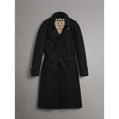 black burberry coat