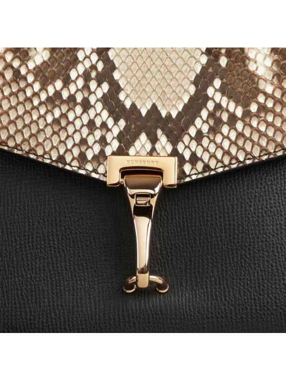 Small Python Crossbody Bag in Natural - Women | Burberry United States