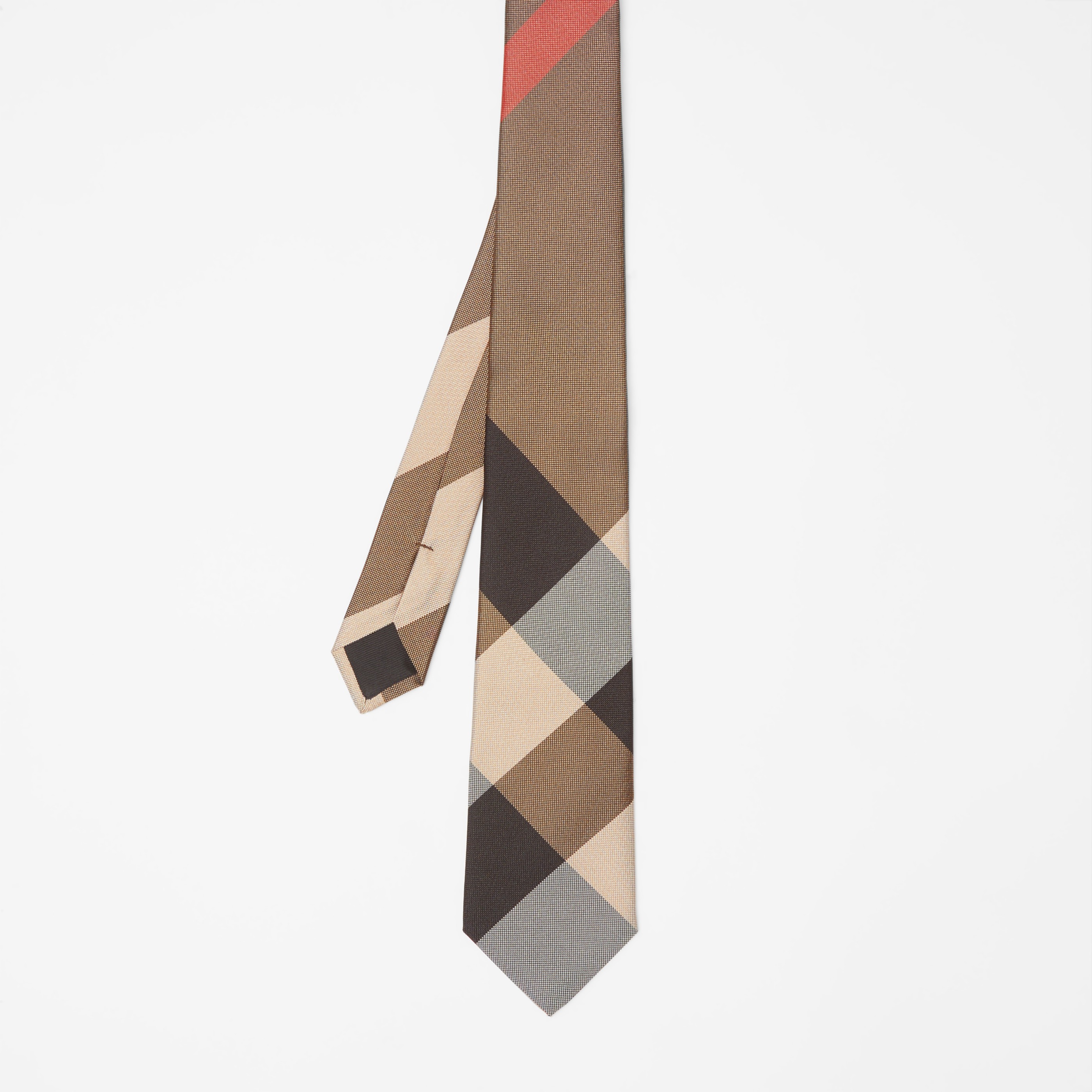 Classic Cut Check Silk Tie Beige - Men | Burberry