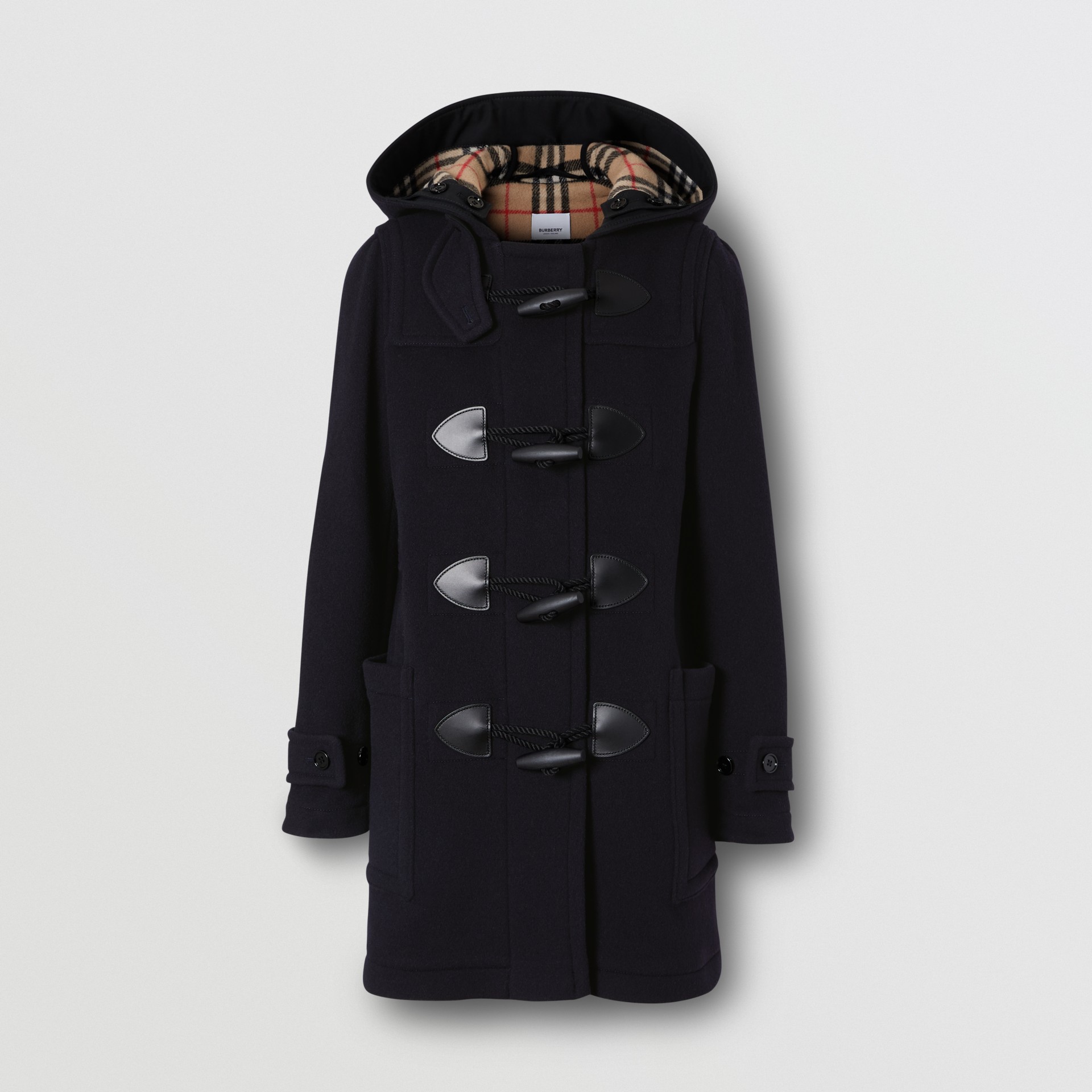 burberry duffle coat navy
