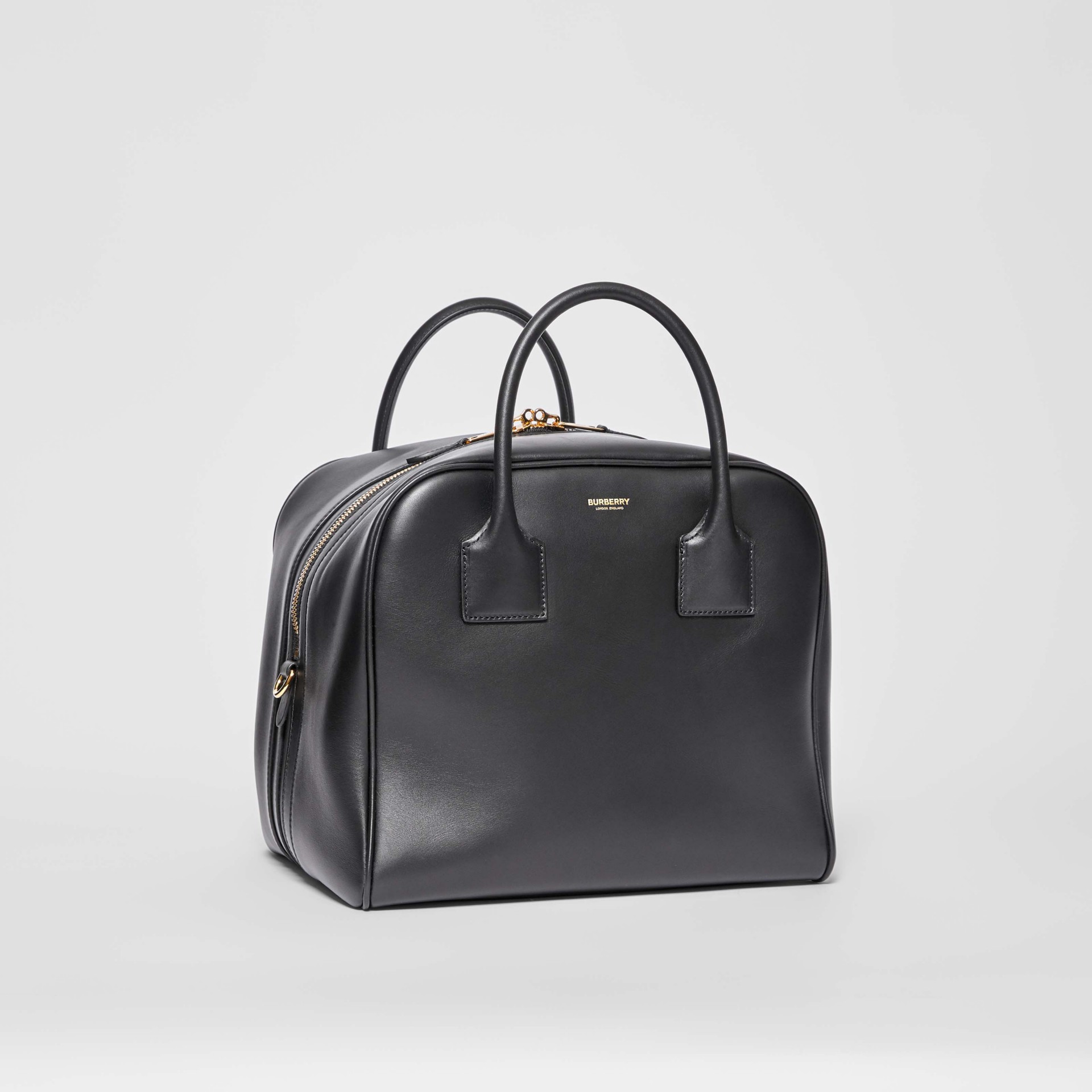 Medium Leather Cube Bag in Black - Women | Burberry Australia