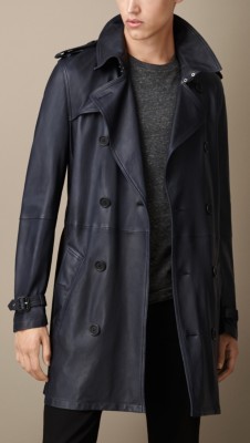 lambskin trench coat