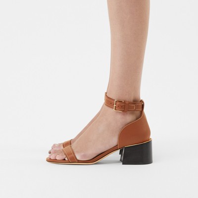 burberry leather sandals