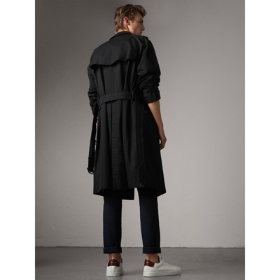 burberry trench coat mens black