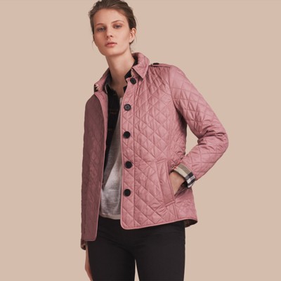 vintage rose burberry quilted jacket