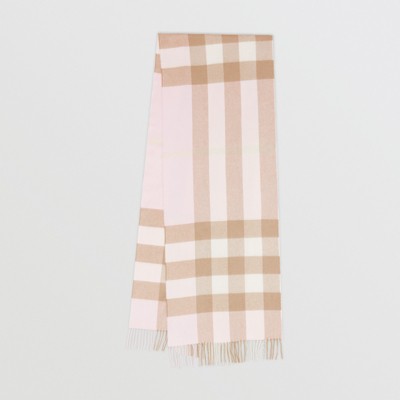 burberry pink check scarf