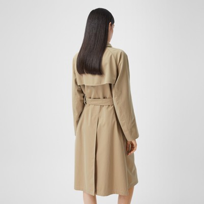 tropical gabardine belted car coat