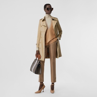 burberry chelsea mid length trench coat