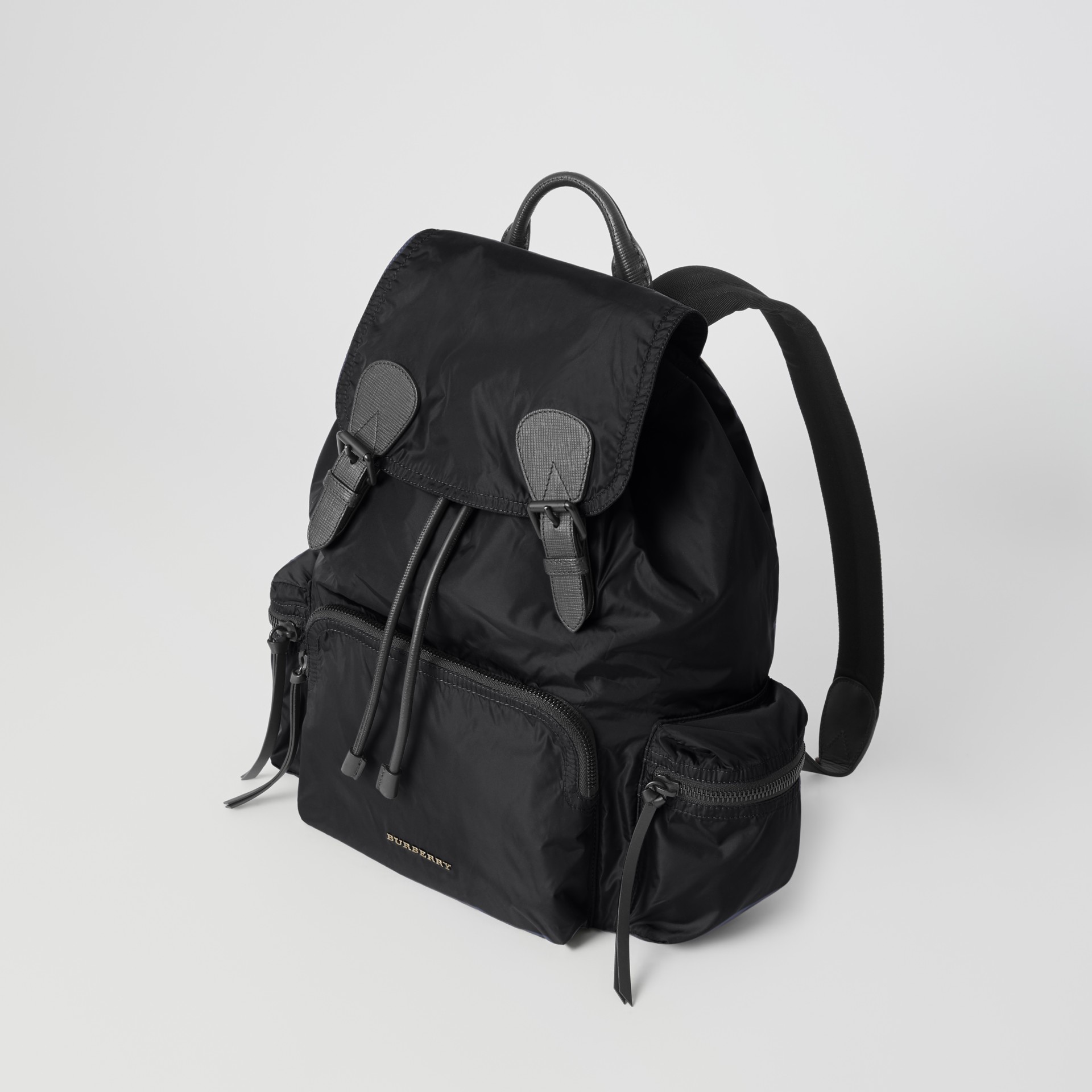 The Rucksack Backpack in Technical Nylon and Leather Burberry