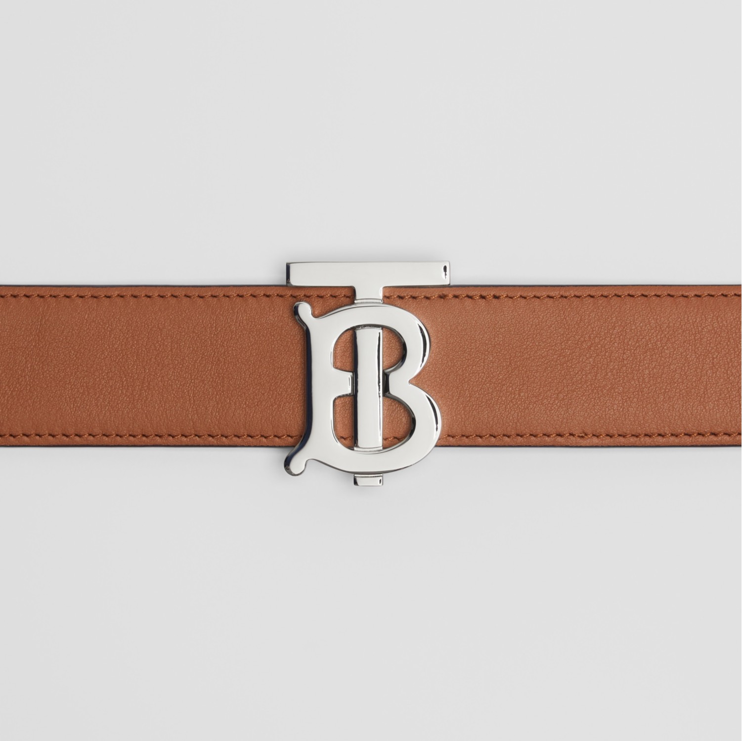 Reversible Monogram Motif Leather Belt in Malt brown/black - Women