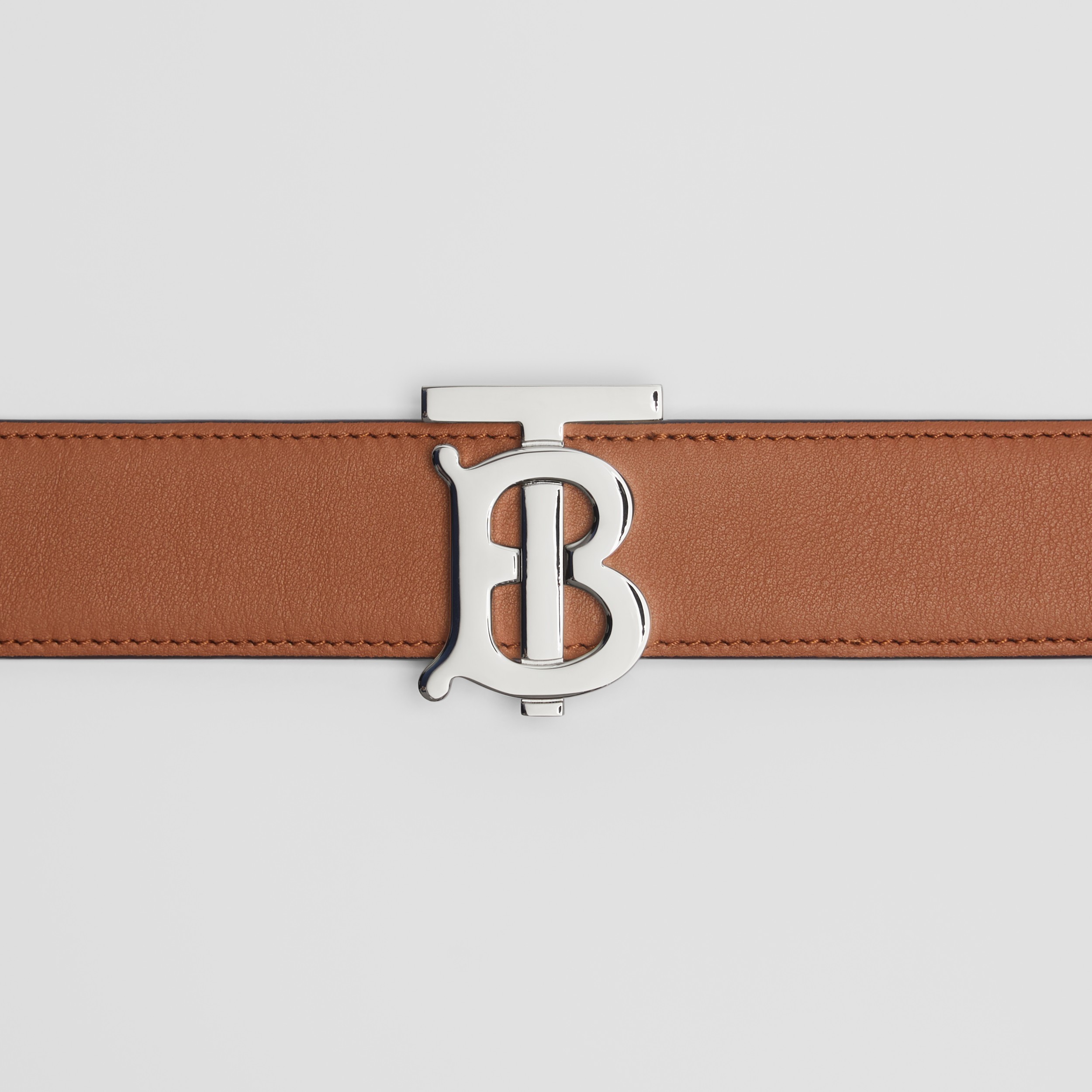 Reversible Monogram Motif Leather Belt in Malt Brown/black - Women |  Burberry® Official