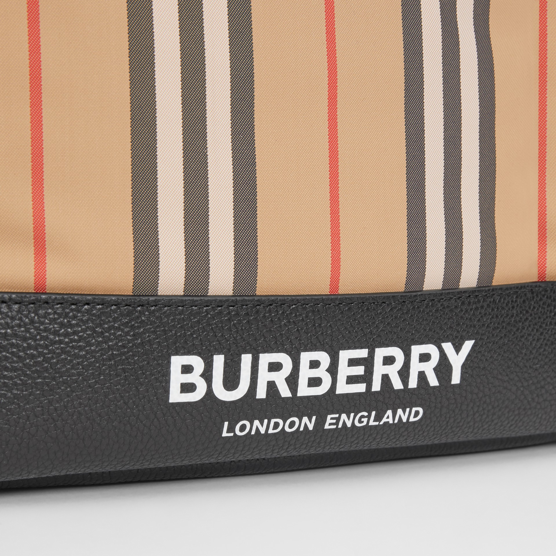Icon Stripe Nylon Backpack in Archive Beige - Children | Burberry ...