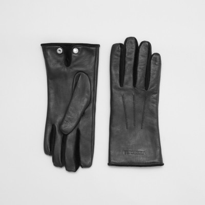burberry leather gloves