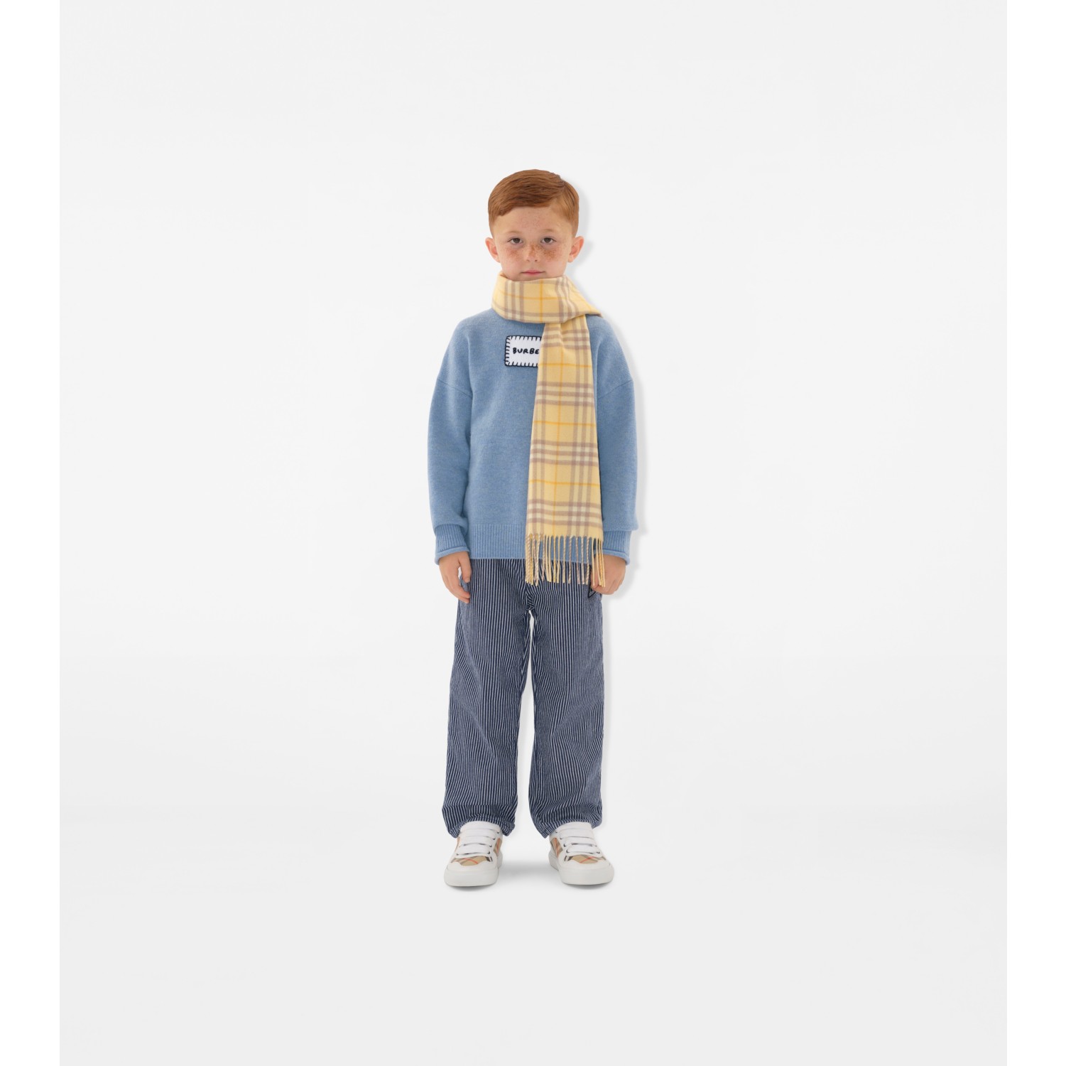 Check Cashmere Scarf