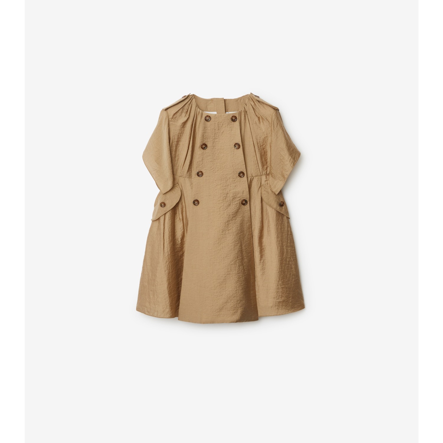 Crepe Trench Dress in Archive beige | Burberry® Official