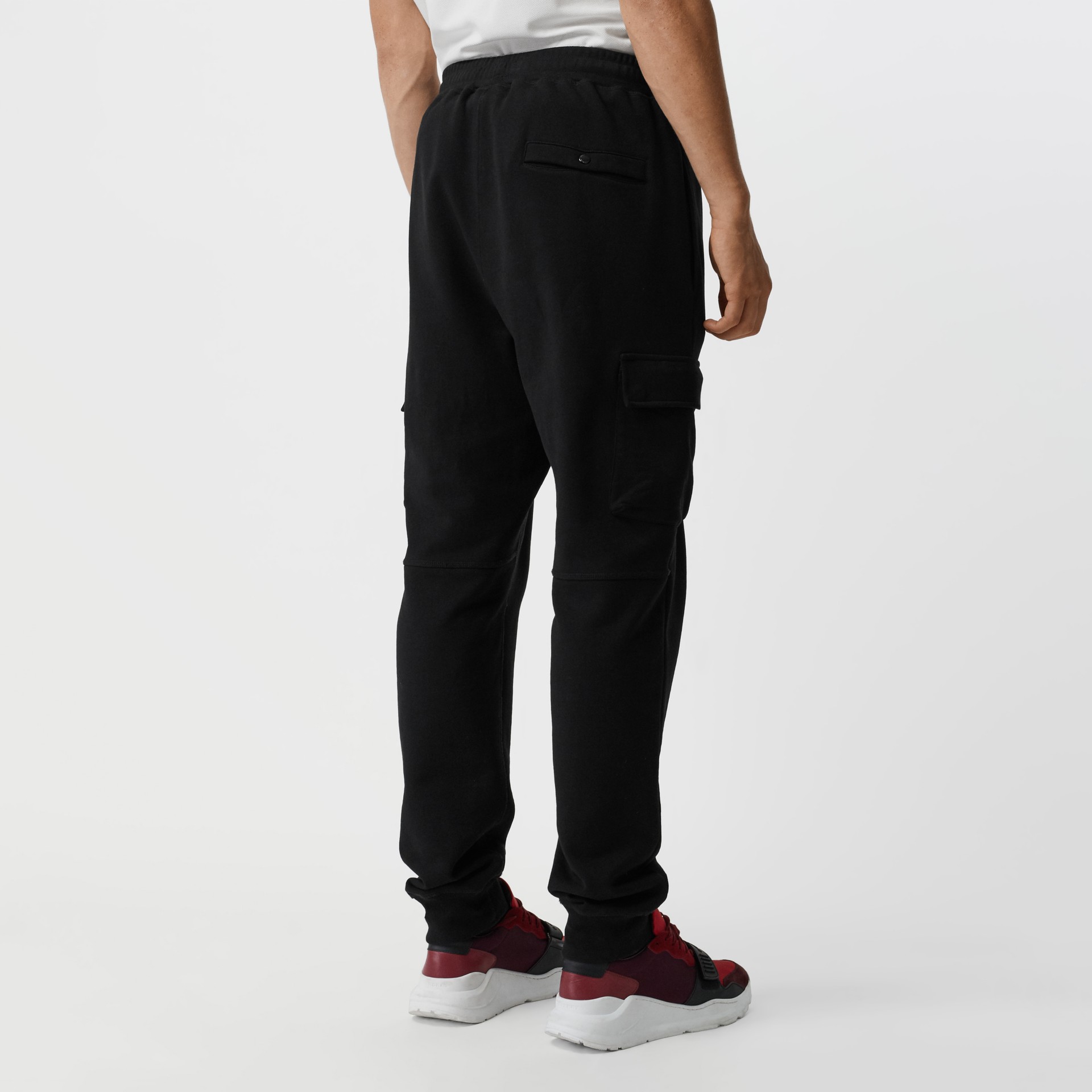 Pocket Detail Cotton Jersey Trackpants in Black - Men | Burberry United ...